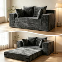 Doux et confortable, peut être transformé en canapé-lit. Vente directe d'usine. Conception compacte. Parfait pour une utilisation dans le salon