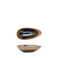 Plato para salsa de soja Sahara Rabanera, 8x3.5 cm, altura 2 cm, bandeja de cerámica para condimentos