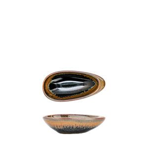 Piatto per salsa di soia Sahara Rabanera 8x3,5 cm H 2 cm, vassoio in ceramica per condimenti - Product Image 1