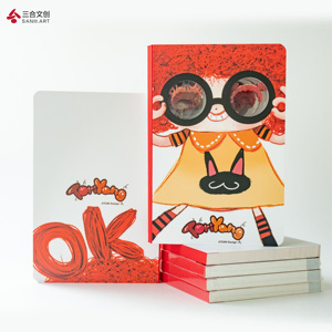 A5 Novelty 3D Carved Hardcover Notebook - High-End Student Diary, Creative Office <strong>Journal</strong> with Stereoscopic Design - Product Image 1
