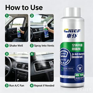 CHIEF Deodorante e Sanificante per Condizionatori <span class=keywords><strong>Auto</strong></span> di Alta Qualità, Elimina i Batteri Nocivi, Purifica l'Aria dalle Odori nell'Uscita dell'Aria Condizionata - Product Image 5