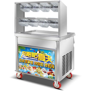 Custom 35cm 45cm 50cm Roll <strong>Ice</strong> <strong>Cream</strong> Tray Fried Yogurt <strong>Ice</strong> Machine Pan Frozen Yogurt Rolls Flat Pan Fried <strong>Ice</strong> <strong>Cream</strong> Machine <strong>Cart</strong> - Product Image 5