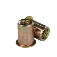 Rivets à Colonne Moletés à Tête Plate Zincés M3 M4 M5 M6 M8 Assortis, Vente Directe Usine, Fixation Métallique Sécurisée