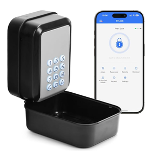 <span class=keywords><strong>Caja</strong></span> de <span class=keywords><strong>Seguridad</strong></span> Inteligente para <span class=keywords><strong>Llaves</strong></span> con Código, Desbloqueo por Bluetooth y PIN, <span class=keywords><strong>Caja</strong></span> de <span class=keywords><strong>Seguridad</strong></span> Digital Controlada por Aplicación para <span class=keywords><strong>Llaves</strong></span> - Product Image 1