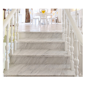 Pierre de course d'escalier en marbre blanc, antidérapant mat, carsara blanc, importé du japon - Product Image 6
