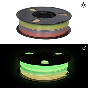 เส้นพลาสติก PLA Pro ขนาด 1 กก. สำหรับเครื่องพิมพ์ 3 มิติ ชนิด PLA+ เรืองแสงสีรุ้ง วัสดุเส้นพลาสติก PLA - Product Image 6