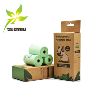 Distributeur de sacs à déjections canines <span class=keywords><strong>en</strong></span> plastique compostable personnalisés, sacs à fond plat, certifiés biodégradables BPI OK COMPOST, acceptant les commandes personnalisées - Product Image 4