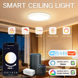 Luces de Techo Inteligentes Tuya de 24W con <span class=keywords><strong>Control</strong></span> por Aplicación Wifi para Sala de Estar, Compatibles con Google <span class=keywords><strong>Home</strong></span> e IOS, Color RGB - Product Image 2