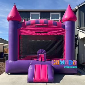 Château <span class=keywords><strong>gonflable</strong></span> commercial pour enfants, château de saut <span class=keywords><strong>gonflable</strong></span> pour enfants, château <span class=keywords><strong>gonflable</strong></span> princesse violet et rose - Product Image 1