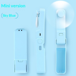 Usb Small <b>Fan</b> Pocket Folding Handheld Electric <b>Fan</b> <b>Rechargeable</b> High Wind Desktop Folding Wholesale Small <b>Fan</b> - Product Image 5