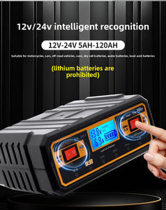 Chargeur intelligent de batterie de réparation d'impulsion 12V24V écran LCD pour chargeur de batterie de voiture entièrement automatique au plomb - Product Image 6