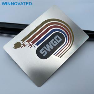 Biểu tượng tùy chỉnh in ấn thép không gỉ cai trị công cụ kim loại thẻ kinh doanh - Product Image 4