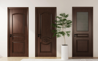 Portes en bois massif éblouissantes, insonorisées, résistantes aux rayures et à l'usure, au design minimaliste, pour hôtels, villas et intérieurs.