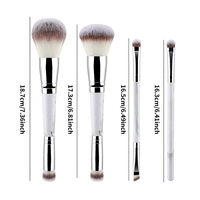 Pinceau IT Cosmetics Heavenly Luxe Complexion Perfection # 7 Finitions par aérographe |   Pinceau de maquillage double embout CC+ pour fond de teint crème