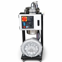 En gros HY 980G 2 Chargeur automatique sous vide sans nettoyage 2.2KW 600kg/h Machine d'aspiration de poudre 380V Moteur à commande tactile 7.5L*2 de stockage