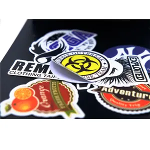 Custom personal logo die cut sticker printing Make any shape self-adhesive sticker vinyl Waterproof sticker