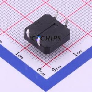 TC-1103-B-F Tactile Switch Through hole Component THT-4P,12x12mm Switch Single Pole Single Throw Round Button 1.6N Through Hole - Product Image 2