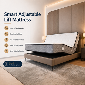 Materasso Elettrico Intelligente Regolabile con Sollevamento Testa e Piedi, Materasso a Gravità Zero <span class=keywords><strong>per</strong></span> Casa e Camera d'Albergo - Product Image 1