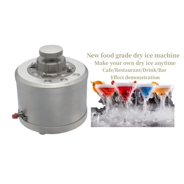 Commercial Small Food Grade Dry Ice Machine One Key Ice Making Factory Wholesale CO2 Ice Maker Wine Coffee