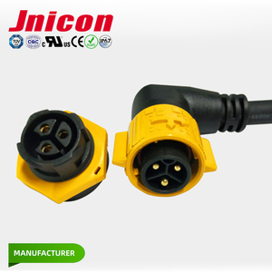 3 + 13 lõi kết nối 3 pin điện 13 pin dữ liệu IP67 Bảng điều khiển không thấm nước gắn kết nữ ổ cắm cáp kết nối M25 jnicon - Product Image 2
