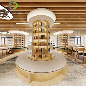 Trẻ em hiện đại thư viện đồ nội thất thiết lập với thư viện bảng và ghế và thư viện nhỏ kệ sách - Product Image 1