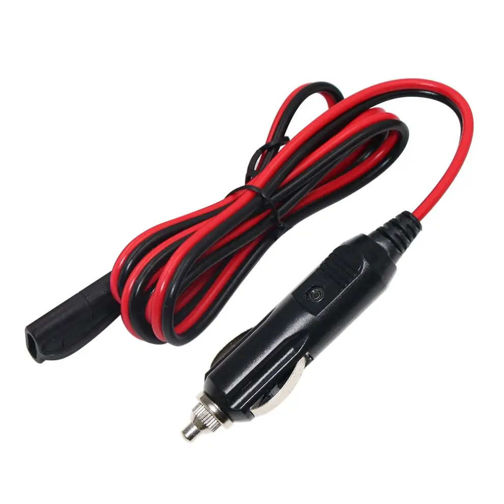12V 30A Female Car Cigarette Lighter Socket Adapter with Terminal Wire  Harness, Black & Red, CE Certified for Vehicle Use