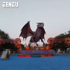 Halloween Animatronic modelo enorme occidental dragón calabaza calavera <span class=keywords><strong>Horror</strong></span> Festival Decoración - Product Image 4