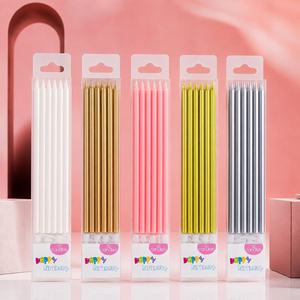 Set di 12 Candeline Metalliche 'Buon <span class=keywords><strong>Compleanno</strong></span>' in Oro, Argento e Rosa per Decorazione Torte e Feste - Product Image 1