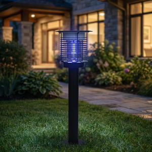 Lámpara Solar Antimosquitos para Exteriores, Impermeable, Trampa Eléctrica para Insectos con Clasificación IP65, Luz Azul para Jardín, Patio y Exteriores - Product Image 6