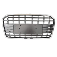 Grille de pare-chocs avant en ABS noir brillant nid d'abeille de haute qualité de la marque PNB, style S7 pour Audi A7 S7 2016 2017 2018 C7.5