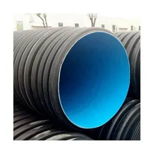 גדול קוטר 800mm 1000mm פלסטיק ניקוז צינור כפול קיר HDPE ניקוז צינור