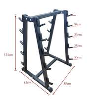 Support de Rangement Robuste en Acier pour Haltères Double Face avec Crochets 20J, Idéal pour la Maison et l'Entraînement Physique – Vente Directe Usine