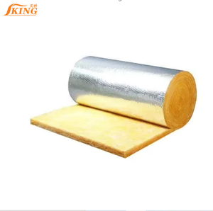 ISOKING Couverture en fibre <span class=keywords><strong>de</strong></span> <span class=keywords><strong>laine</strong></span> <span class=keywords><strong>de</strong></span> <span class=keywords><strong>verre</strong></span> ignifuge absorbant l'acoustique des murs d'isolation <span class=keywords><strong>de</strong></span> toiture <span class=keywords><strong>de</strong></span> conception moderne/forme <span class=keywords><strong>de</strong></span> feuille <span class=keywords><strong>de</strong></span> rouleau - Product Image 1