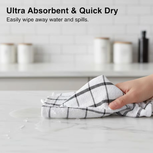 Serviettes de cuisine en <span class=keywords><strong>coton</strong></span> en gros 38x64cm personnalisables pour une utilisation durable, serviettes de nettoyage pour la vaisselle - Product Image 4