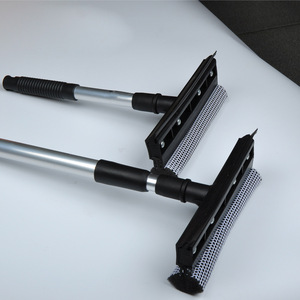 Double-Sided Aluminum Handle Car <b>Window</b> <b>Scraper</b> Telescopic Long Reach Glass Cleaner For Vehicle Windshield Cleaning - Product Image 3