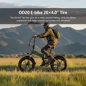 Bicicleta eléctrica plegable 20" 4.0 fat tire batería 48V 13Ah pedelec montaña para adultos - Product Image 4