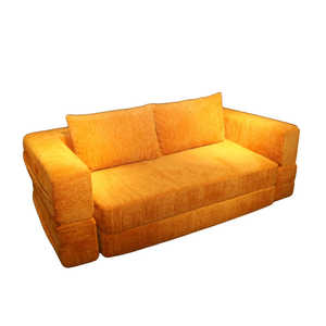 Ensemble de deux chaises longues compressées, inclinables et extensibles, en chenille, avec pieds en bois, pour <span class=keywords><strong>appartement</strong></span>, centre commercial, atelier, usage moderne - Product Image 3