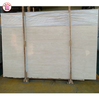 Prix bas, haute qualité, vente en gros d'usine chinoise, marbre travertin beige naturel, travertin blanc pour table à manger, sol, extérieur