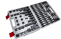 BORUI Kit de serrage 58 pièces pour machine de fraisage CNC M8/M10/M12/M14 M16/M20, comprenant serre-joints à rainure en T, blocs de nivellement, goujons, écrous et grands accessoires