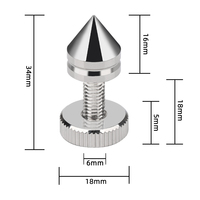 Amplificateurs de pointe de haut-parleur Hi-Fi ODM/OEM avec pieds d'isolation en acier Support de lecteur CD pour plateau tournant Accessoires de haut-parleur haut de gamme