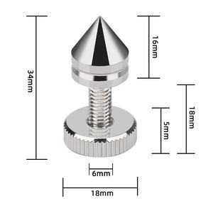 Amplificateurs de pointe de haut-parleur Hi-Fi ODM/OEM avec pieds d'isolation en acier Support de lecteur CD pour plateau tournant Accessoires de haut-parleur haut de gamme - Product Image 5