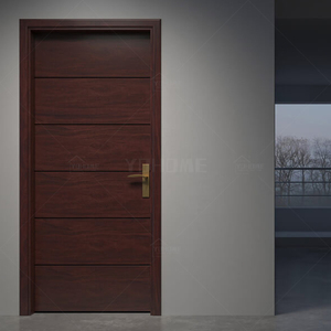 中国优质内门供应商在阿里巴巴木门上，用于建造高质量的涂漆贴面门 - Product Image 3