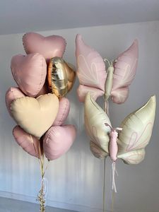 Animated Butterfly Foil <b>Balloons</b> Bowknot Design Eco-Friendly Durable Inflatable <b>Decorations</b> for Birthday Baby Shower - Product Image 3