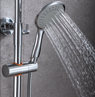 Ensemble de douche thermostatique SHUAIZIQI à affichage LED de la température, avec détection automatique de la différence d'eau chaude et froide