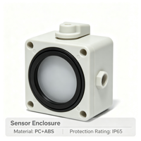 Boîtier de capteur en plastique ABS PC moulé par injection OEM, étanche, pour capteur de gaz PIR multiparamètres