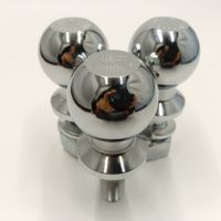 Boule d'attelage en acier chromé de 50 mm/2 pouces, capacité de 6000 lb, pièces de remorque pour accessoires de camping-car, caravane