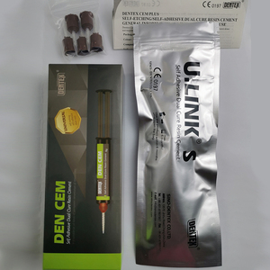 Doppio-dimensioni del tubo dentex dentale autoadesivo dual cure resina di cemento per la corona e il ponte/alta flessibilità e durata
