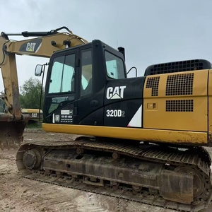 รถขุด CAT 320D2 สีเหลือง แบบติดตั้งบนราง สำหรับงานก่อสร้างหนัก - Product Image 3