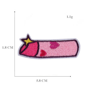 Parches Termoadhesivos Bordados con Diseño de Corazón, Flor, Animal, Rayo, para Decorar Ropa, Lindos para Chicas - Product Image 5