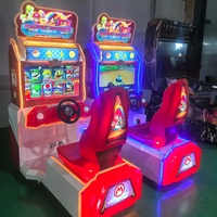 Machine de simulateur de jeu vidéo Mario Arcade à pièces Machine de jeu d'amusement de voiture de course pour les enfants